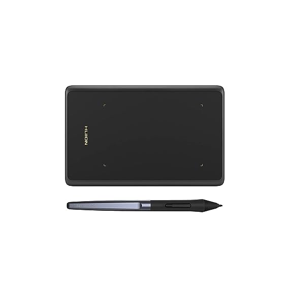 HUION H420X OSU Tablet Graphic Drawing with 8192 Levels Pressure Battery-free Stylus, 4.17x2.6 inch/10.59 x6.60 cm Tablet Compatible with Window/Mac/Linux/Android for OSU Game, Online Teaching Black