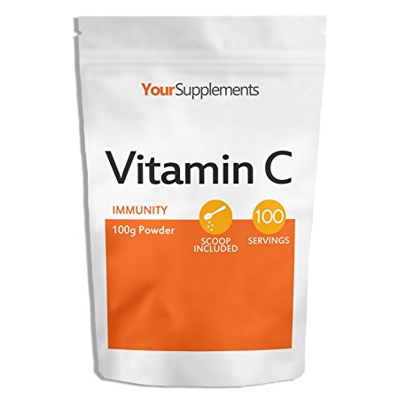 Your Supplements - Vitamin C Powder - 100g Pure Ascorbic Acid