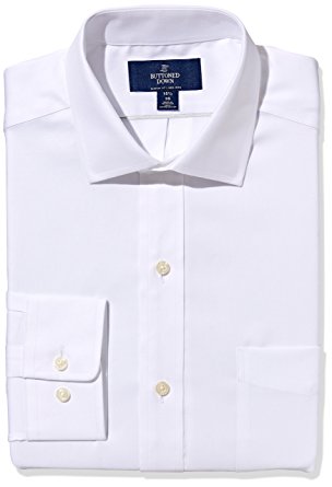 Buttoned Down Men's Classic Fit Spread-Collar Solid Non-Iron Dress Shirt