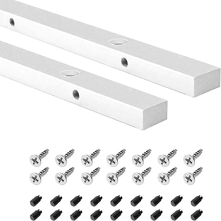 POWERTEC 71520-P2 36-Inch Miter Bar for any Standard 3/4" x 3/8" Miter Slot, Crosscut Sled for Table Saw, Router Table, Band Saw, 2PK