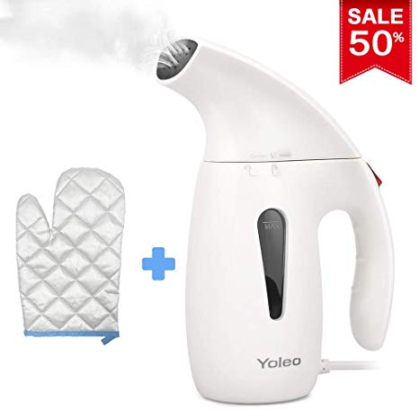 YOLEO 180ML Capacity Clothes Steamer 700 Watt Hand Held Clothes Steamer Portable Garment Steamer Travel Steamer for Home Travel