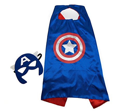 Kids Capes Superhero and Princess Cape and Mask Sets, Great for Dressing Up