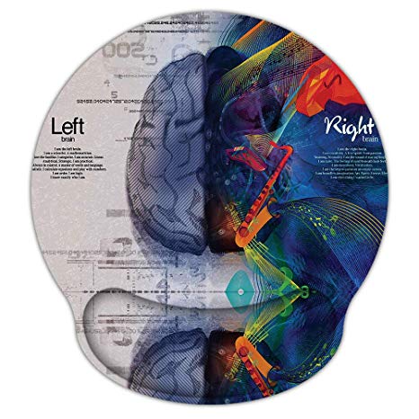 Mouse Pad Wrist Support Ergonomic Memory Foam - Lightweight Rest Nonslip Mousepad for Office,Gaming,Computer, Laptop & Mac,Pain Relief,at Home Or Work (MPH-7546)