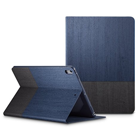 iPad Pro 10.5 Case, ESR Urban Series Premium Folio Case, Book Cover Design, Multi-Angle Viewing Stand, Smart Cover Auto Sleep/Wake Function for Apple iPad 10.5-inch 2017(Knight Blue)