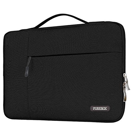 PUREBOX Laptop Sleeve 13-13.3 Inch Protective Carrying Case Bag for 12.9 iPad Pro / MacBook Air / MacBook Pro Briefcase Handbag, Black