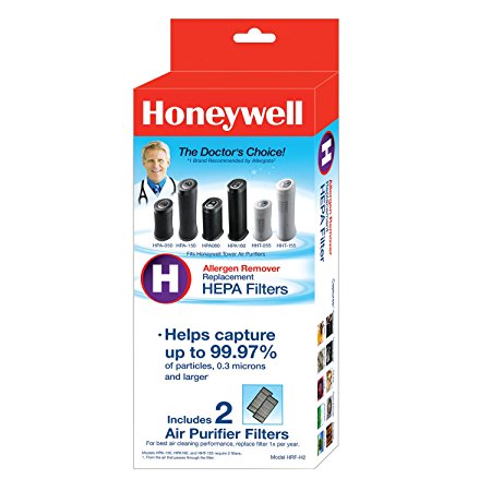 Honeywell True HEPA Air Purifier Replacement Filter 2 Pack, HRF-H2 / Filter (H)