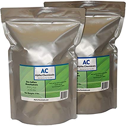 Zinc Sulfate Monohydrate - 35.5% Zn - 10 Pounds