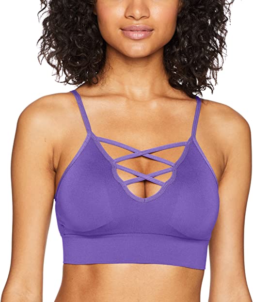 Amazon Brand - Mae Women's Strappy Plunge Bralette (for A-C Cups)