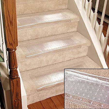 Clear Stair Treads Carpet Protectors Set of 2