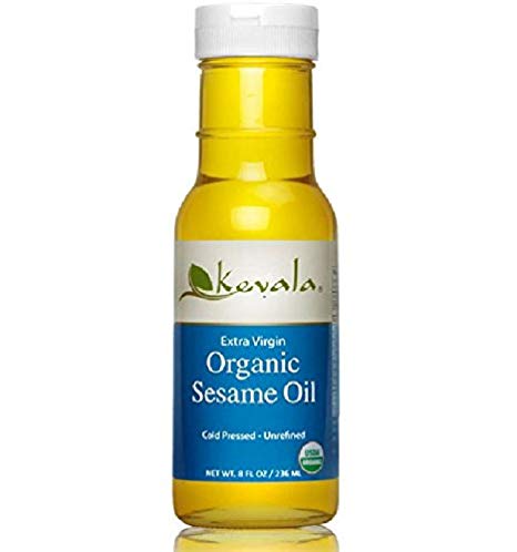 Kevala Extra Virgin Organic Sesame Oil, 8 Ounce