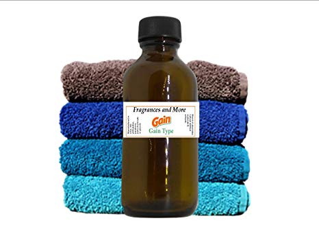 GAIN FRAGRANCE OIL | For Soap Making| Candle Making| For Use with Diffusers| Add to Bath & Body Products| Home and Office Scents| 2 oz amber glass bottle