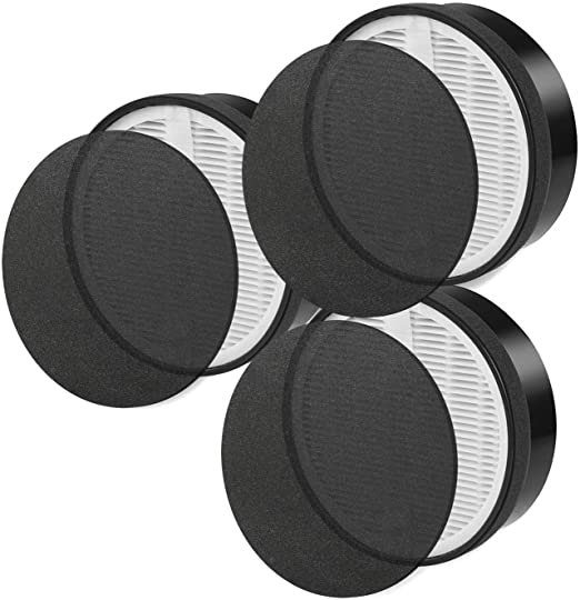 DerBlue 3 Sets True HEPA Filter Compatible with LV-H132, Activated Carbon Filters Set, Part # LV-H132-RF