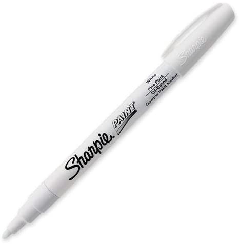 35543 Sharpie Oil Based Paint Marker - Fine Marker Point Type - Point Marker Point Style - White Ink - 1 Each