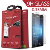 Microsoft Lumia 950 XL Screen Protector iCarez Tempered Glass Highest Quality Premium Easy Install With Lifetime Replacement Warranty - Retail Packaging 2015