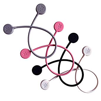 TwistieMag Plus Extra Large Strong Magnetic Twist Ties - Multi Color 4 Pack - Unique Gadgets for Cable Management, Hanging & Holding Stuff, Fidgeting, Or Just for Fun!
