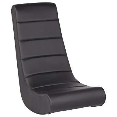 ECR4Kids SoftZone Kids Gaming Rocker - Soft Foam Chair for Movies, Reading or TV - Black