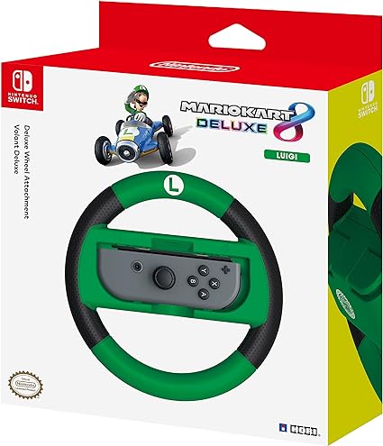 Hori Mario Kart 8 Deluxe - Luigi Racing Wheel - Controller forNintendo Switch