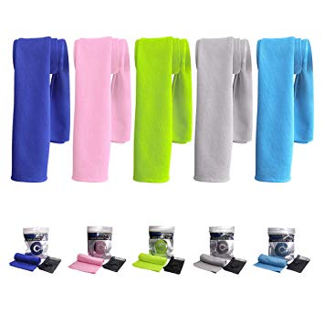 ILokey Sports Towels Workout Towels,Antibacterial Sports Cool Towels Perfect for Workout,Gym,Golf,Football,Yoga,Pilates,Travel,Camping & More.