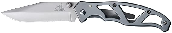 Gerber Para Frame 1 Fine Edge Pocket Knife - Silver