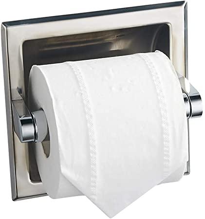BGL Stainless Steel 304 Recessed Toilet Paper Holder (Chrome)