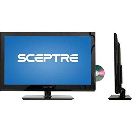 Sceptre 32" Class LED 720p 60Hz HDTV(2.35" ultra-slim) with Built-in DVD Player, E325BD-M, Black /32" LED panel - With a 1366 x 768 resolution