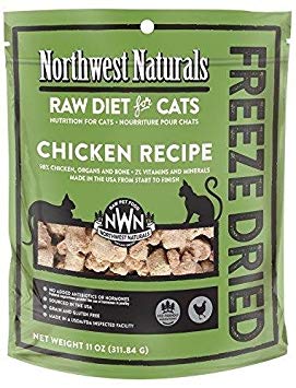 Northwest Naturals Freeze Dried Raw Cat Food Nibbles, 11 Ounces