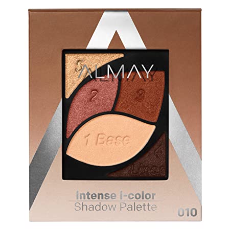 Eyeshadow Palette by Almay, Longlasting Eye Makeup, Primer Enriched with Antioxidant Vitamin E, Hypoallergenic, 010 Brown Eyes, 0.1 Oz