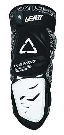 Leatt 3DF Hybrid Knee Guard (Black/White, Large/X-Large)