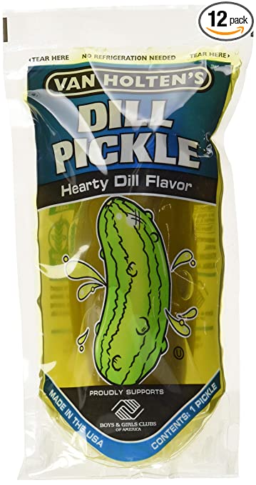 Van Holten's - Pickle-In-A-Pouch Jumbo Dill Pickles - 12 Pack