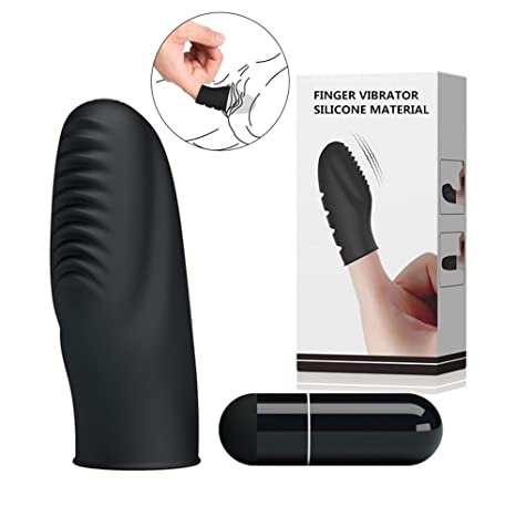 Finger-Vibrator for women with Powerful Textured Head for Intense Stimulation Personal Massager Clit Vibrator for Women Couples Sex Toy Waterproof Untoned G Spot Vibrator Small Vibrator for Sex