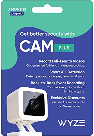 Wyze Cam Plus 3 Month Subscription