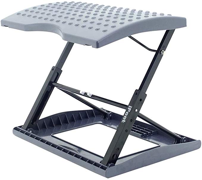 Adjustable Footrest For Home Office, Or Under Desk ergonomic Massaging Foot Rest (Footstool) (Standard)