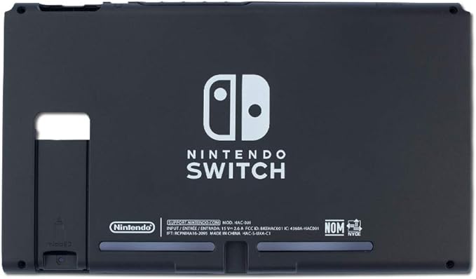 Replacement for Nintendo Switch Back Plate Cover - Compatible with Nintendo Switch Back Shell Stand Replacement