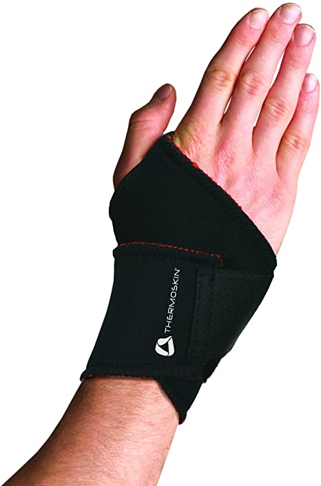 Thermoskin Thermal Universal Wrist Wrap, Black, Large, X-Large, XX-Large, 5 Ounce