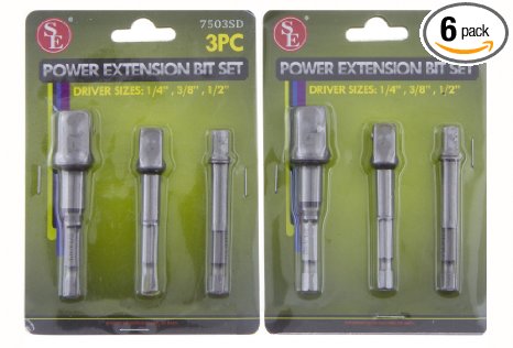 SE 7503SD-2 Power Extension Bit Set for Drills (2 Pack)