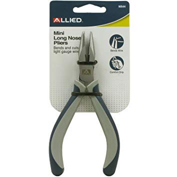 Allied Tools 90544 5-Inch Mini Long Nose Pliers, 1-Pack
