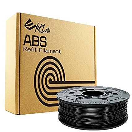 XYZprinting ABS Filament Refill, 1.75 mm Diameter, 600 g, Black