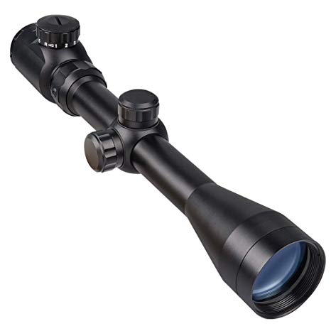 Feyachi RFS-18 Tactical Rifle Scope 3-9x40 Rangefinder Red & Green Illuminated Reticle Optics Hunting Scope