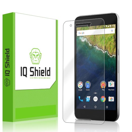 IQ Shield LiQuidSkin - Huawei Nexus 6P Screen Protector 2015 and Warranty Replacements - HD Ultra Clear Film - Protective Guard - Extremely Smooth  Self-Healing  Bubble-Free Shield