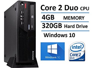 2016 Lenovo ThinkCentre M58 Small Form Factor Business Desktop Computer, Intel Core 2 Duo 3.0GHz Processor, 4GB RAM, 320GB HDD, DVD, Gigabit Ethernet, VGA, Windows 10 Home (Certified Refurbished)