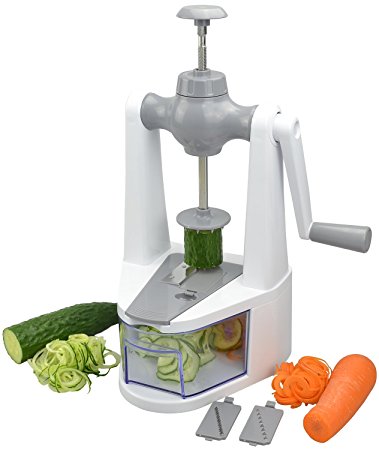 Surpahs Cyclone Vertical Self-Pressure 3 In 1 Vegetable Spiralizer