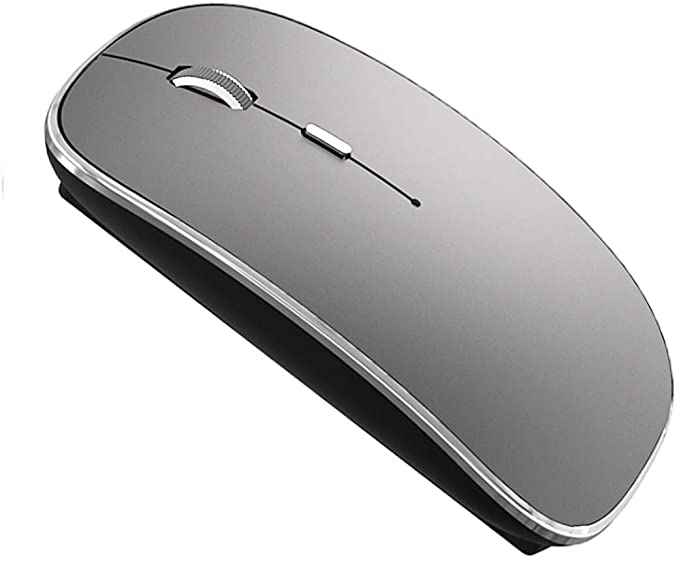 Wireless Mouse for MacBook Pro MacBook Air Laptop Mac iMac Desktop Computer (Gray)