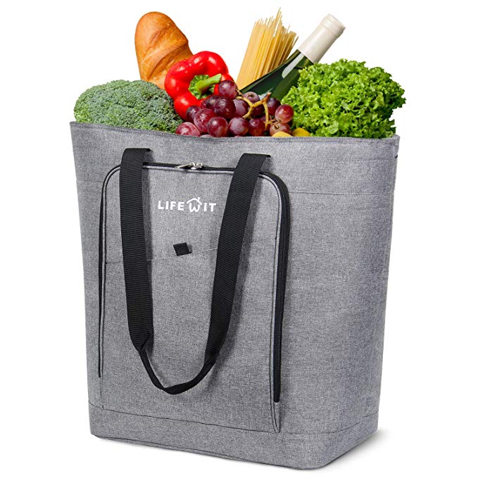 Lifewit Extra Large 42L Leakproof Cooler Tote Bag Soft Cooler Backpack with Hard Liner, 2-Way Carring Insulated Picnic Bag Grocery Shopping Bag for Camping/BBQ/Family Outdoor Activities/Food Shopping