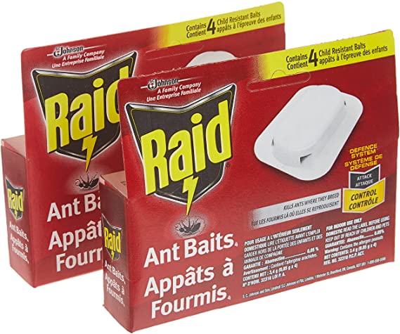 Raid ant Baits, Kills ants, Value Pack ( 4count/pack - 2 pack )