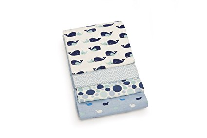 Carter's Receiving Blankets, Blue Whale, 4 Count (Discontinued by Manufacturer)