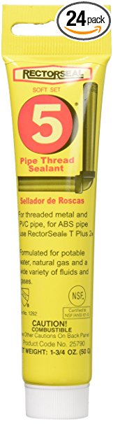 Rectorseal 25790 1-3/4-Ounce Tube No.5 Pipe Thread Sealant