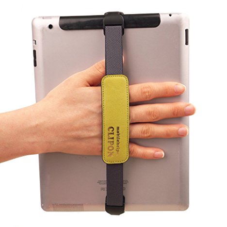 WiLLBee CLIPON 7~11 inch (Green) Smart Finger Ring Hand Hold Strap Stand Grip Case Band Holder - iPad Pro 9.7 Air2 Air mini 4 3 2 Galaxy S3 S2 S Tab A E Pro Book 10.6 LG G Pad 3 2 Surface 3 2 Pro2