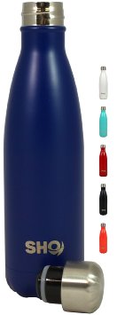 YOUR Bottle! by SHO - Ultimate Vacuum Insulated, Double Walled Stainless Steel Water Bottle & Drinks Bottle - 24 Hours Cold & 12 Hot - 500ml - Perfect Sports Water Bottle, Vacuum Flask Bottle & Everyday Water Bottles - BPA Free - Lifetime Guarantee