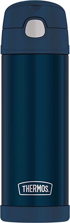 Thermos Funtainer, Navy 16 Ounce spout Bottle