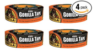 Gorilla 6035180-4 Tape (4 Pack), 1.88 " x 35 yd., Black